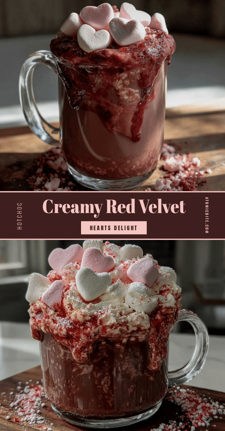 creamy red velvet hot chocolate recipe