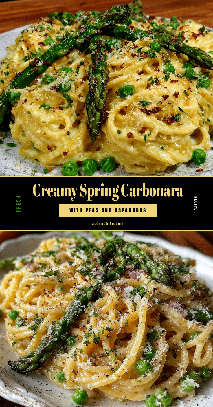 creamy spring carbonara recipe