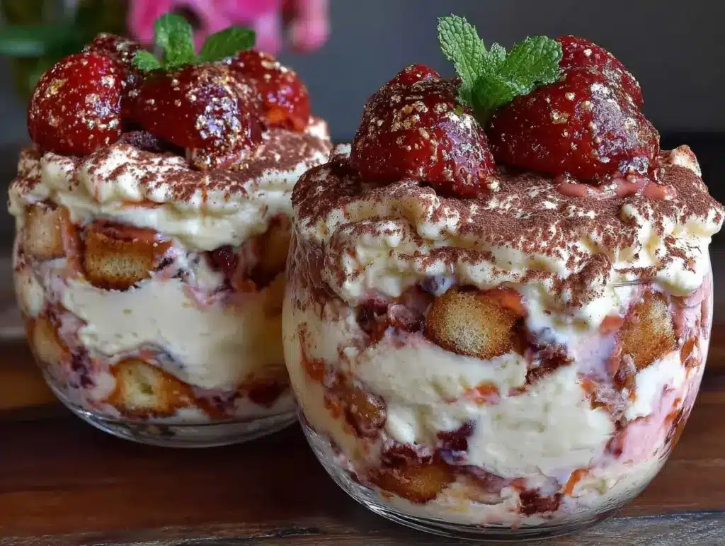 creamy strawberry tiramisu delight - featured image