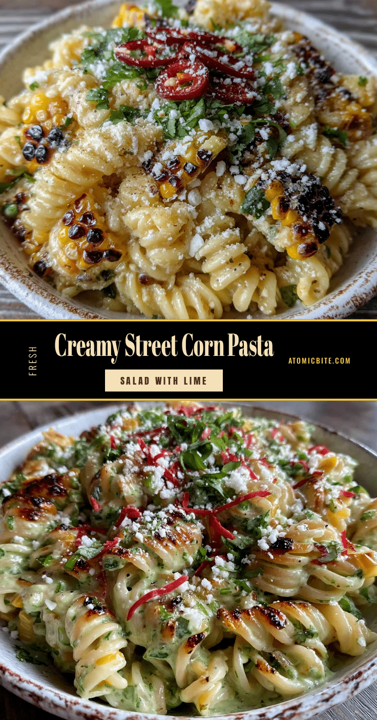 creamy street corn pasta salad recipe