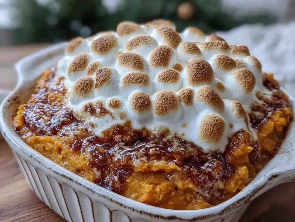 creamy sweet potato casserole - featured image