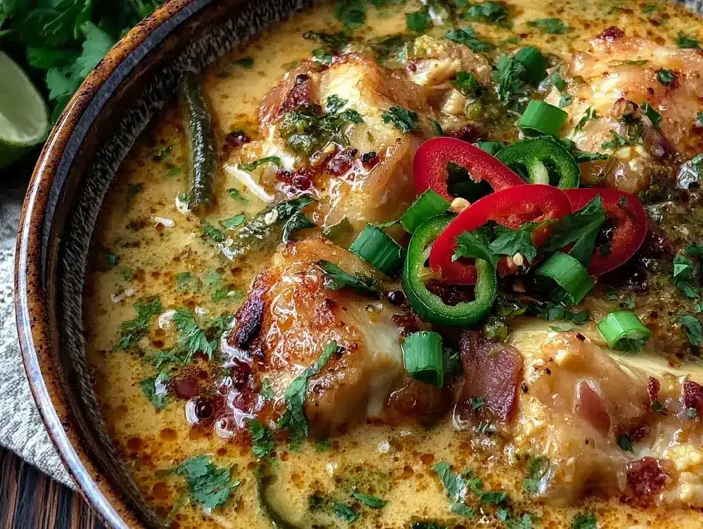 creamy thai coconut curry soup - featured image