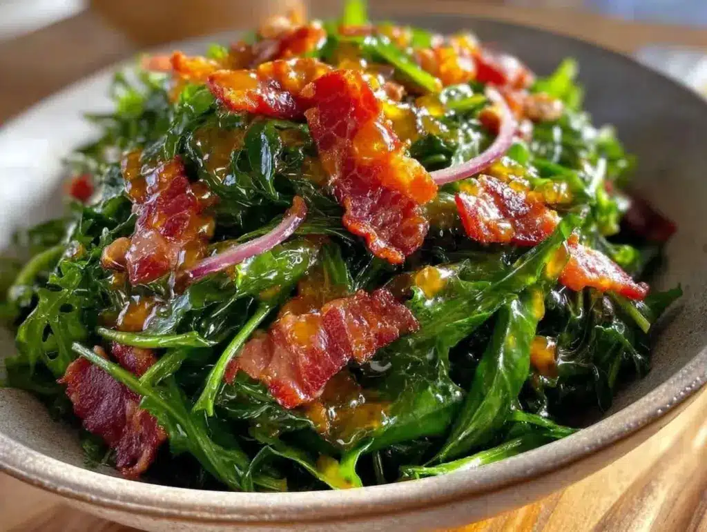 crisp dandelion salad recipe - featured image