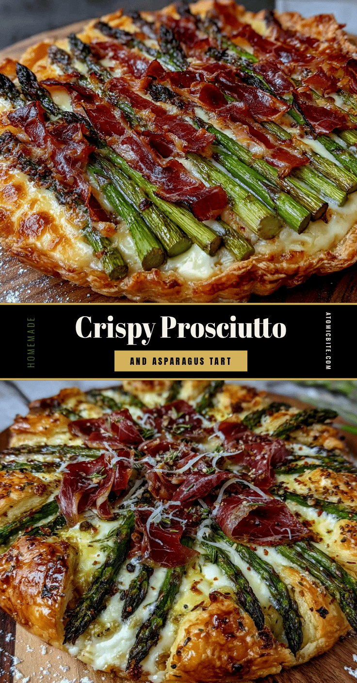 crispy asparagus and prosciutto tart recipe