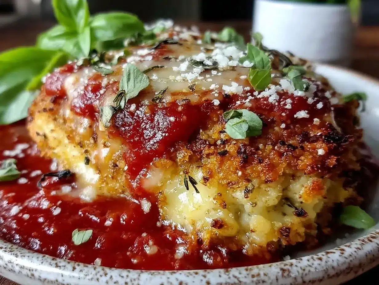 crispy baked chicken parmesan preparation steps