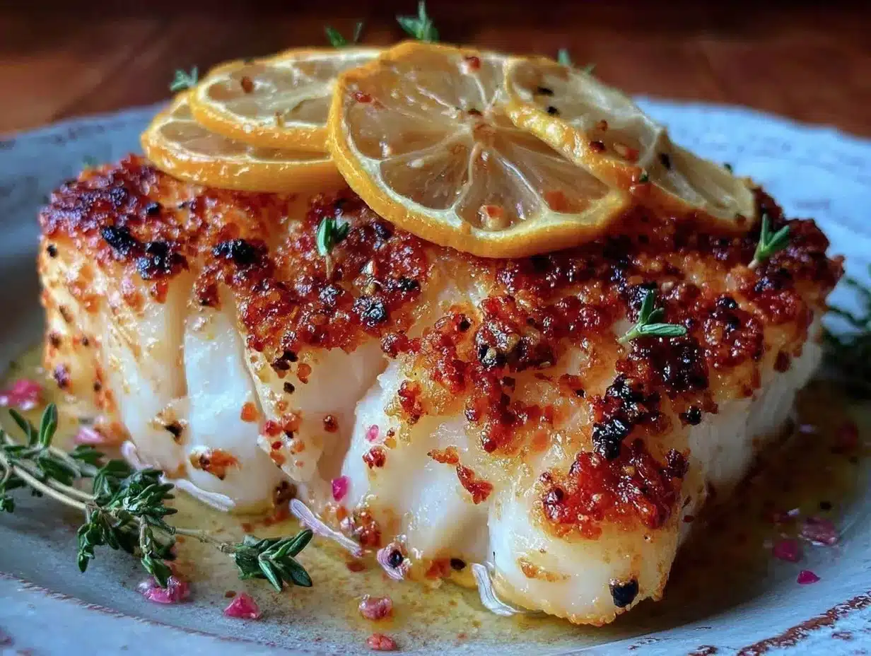 crispy baked cod with lemon preparation steps