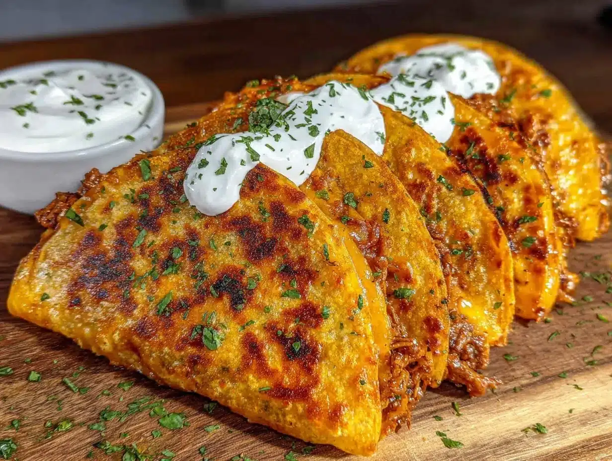 crispy beef and cheese quesadillas preparation steps
