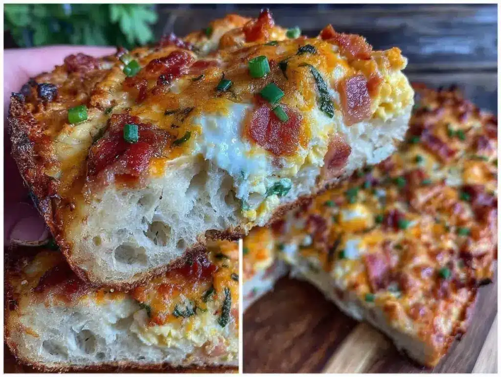 crispy breakfast pizza - featured image