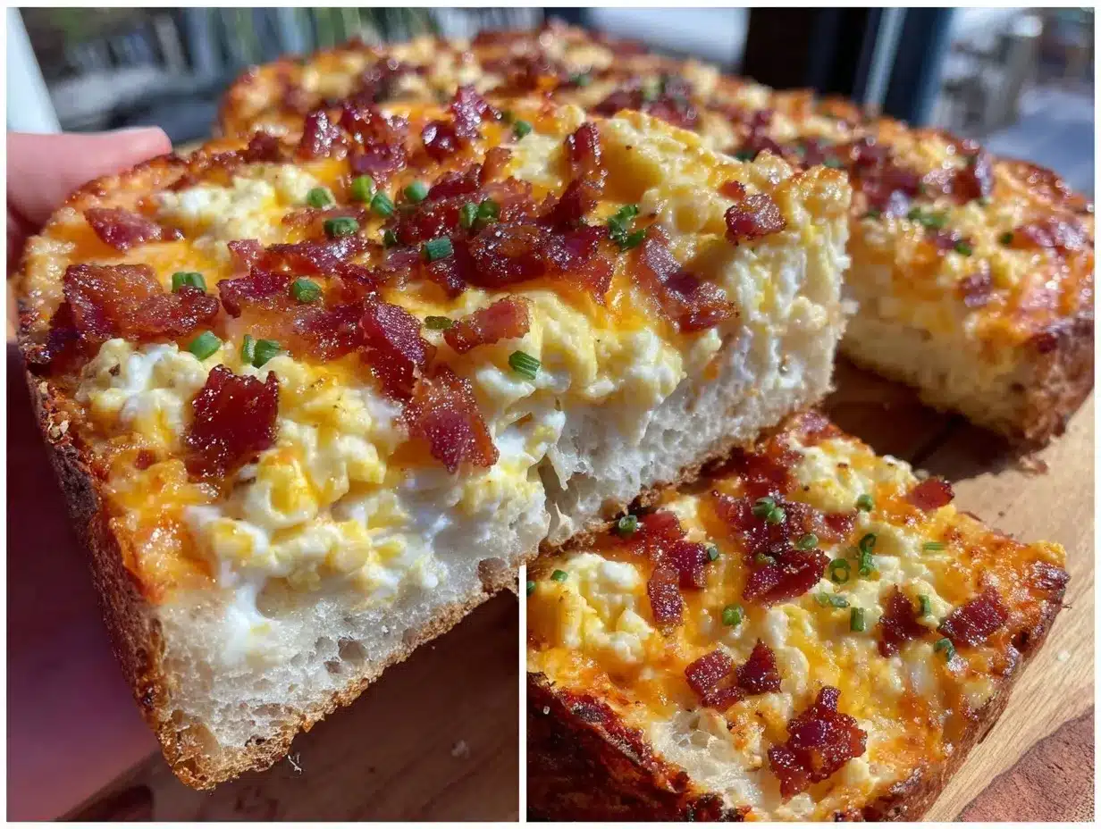 crispy breakfast pizza preparation steps