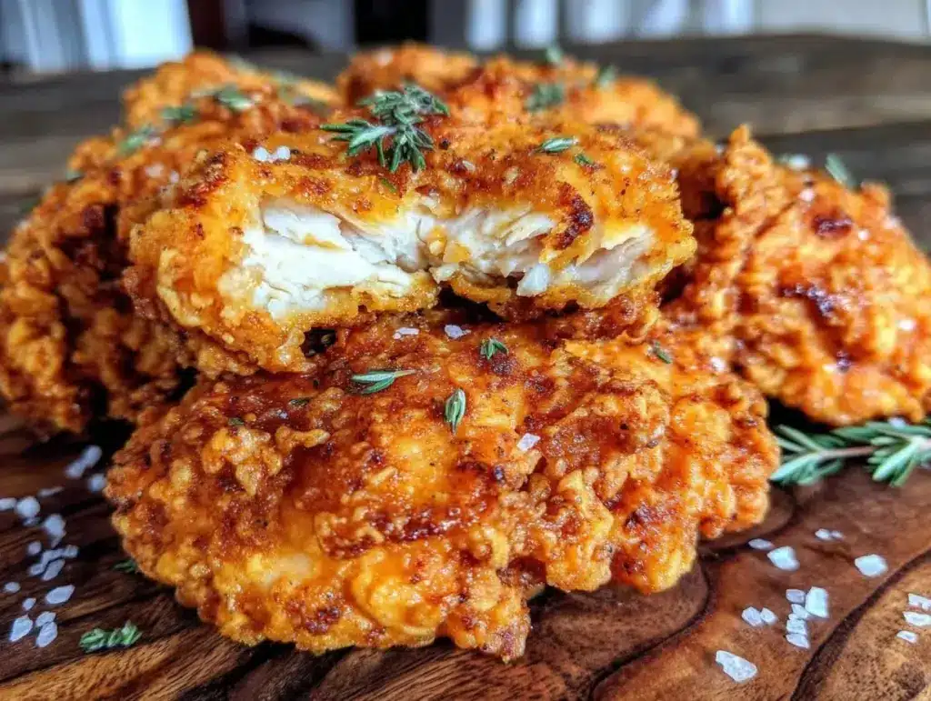 crispy buttermilk fried chicken - featured image