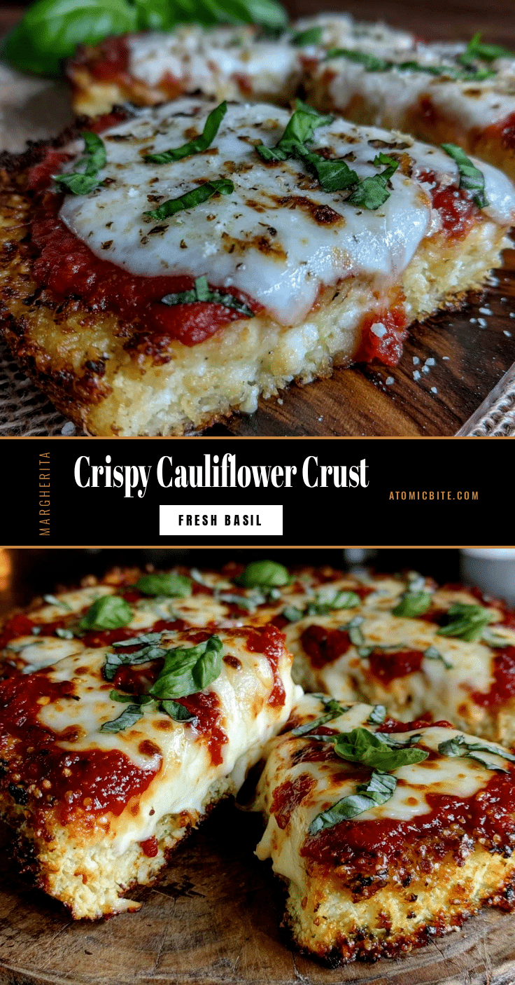 crispy cauliflower crust pizza recipe