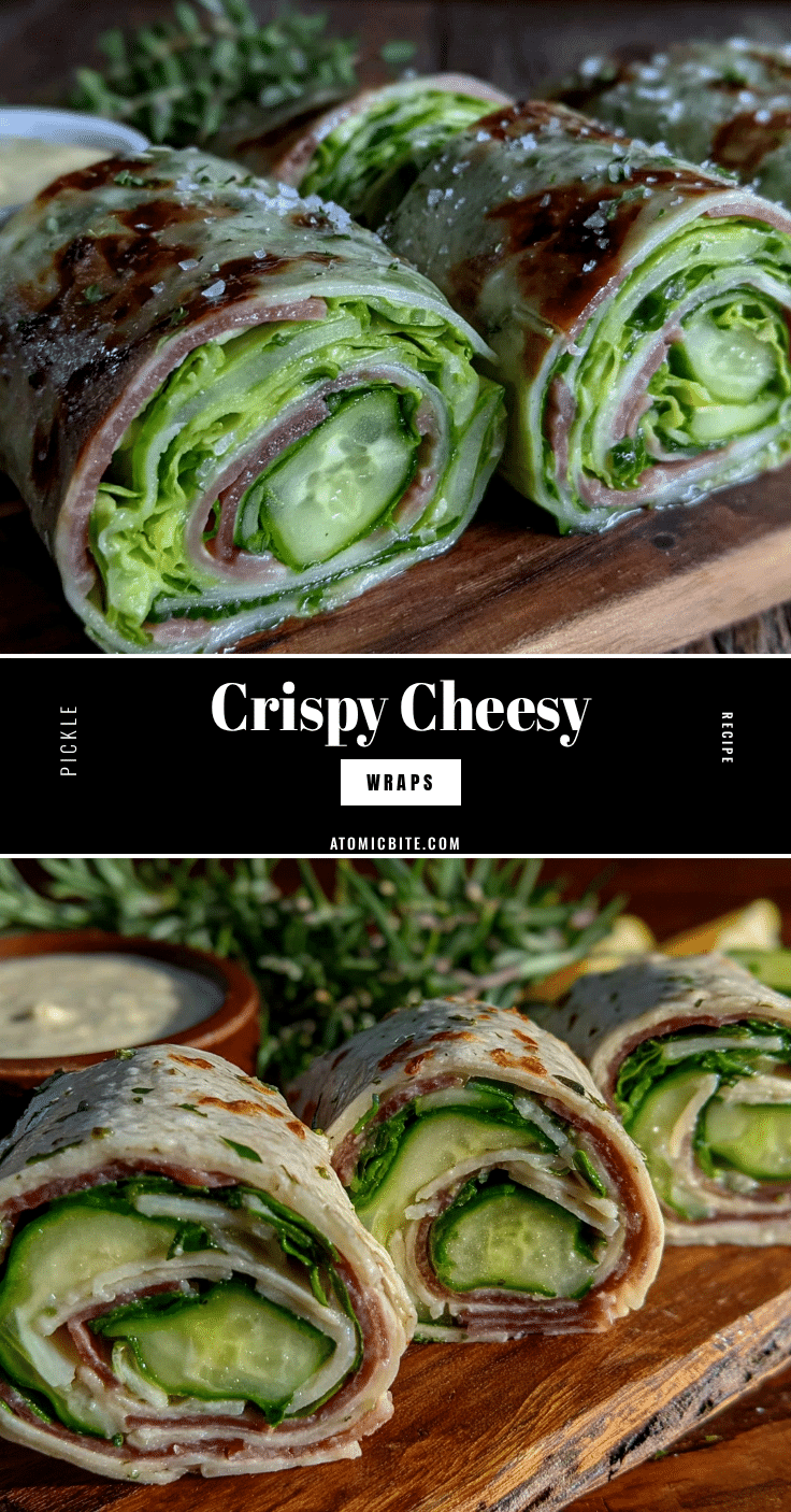 crispy cheesy pickle wraps recipe