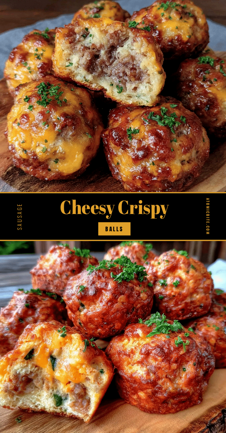 crispy cheesy sausage balls recipe
