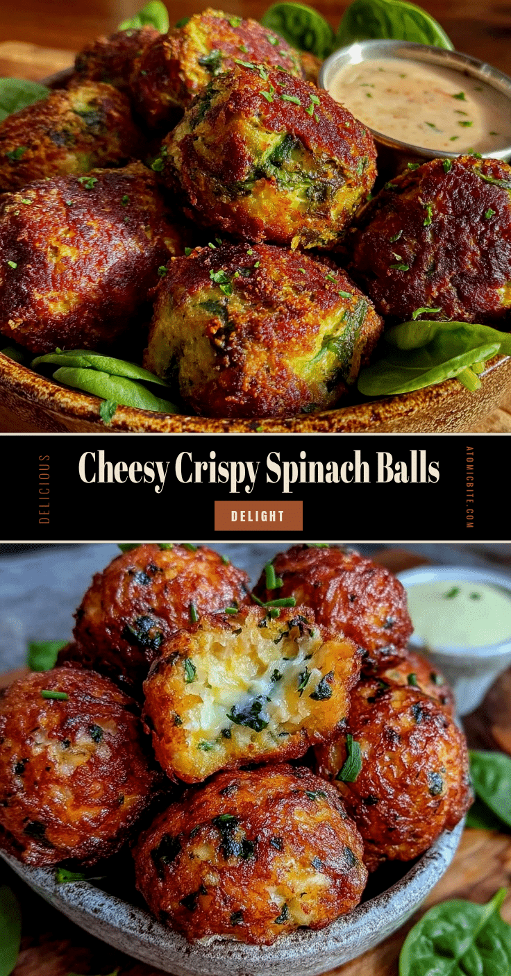 crispy cheesy spinach balls recipe