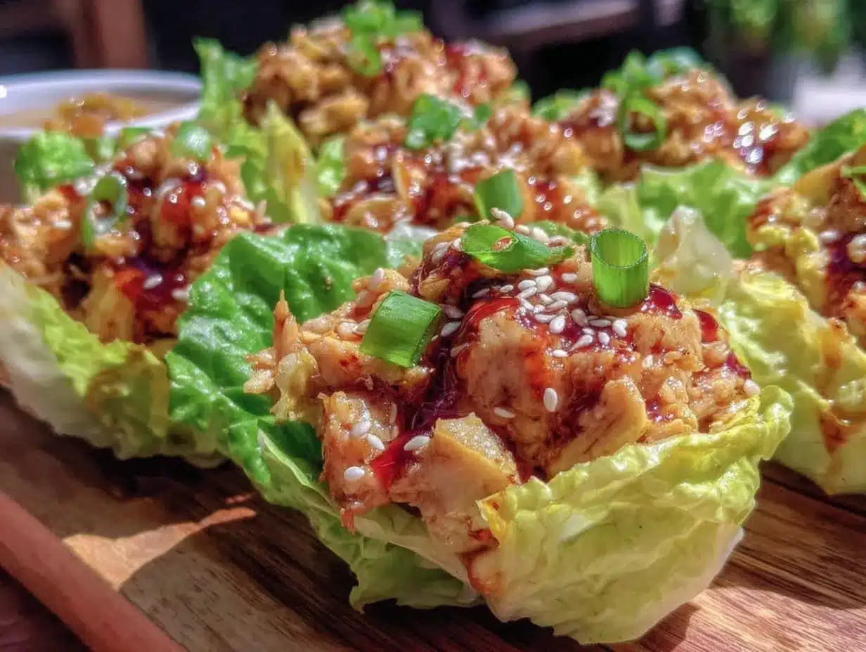 crispy chicken lettuce wraps preparation steps