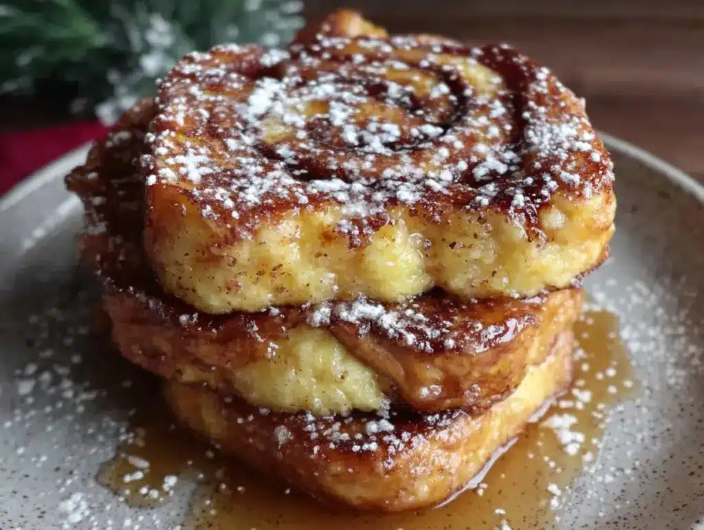 Crispy Cinnamon Roll French Toast - featured image