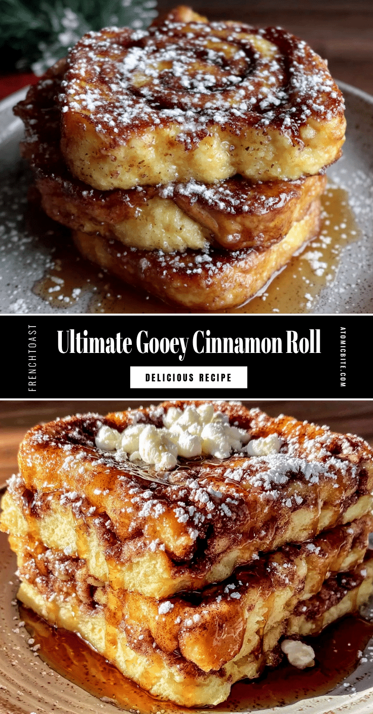 Crispy Cinnamon Roll French Toast recipe