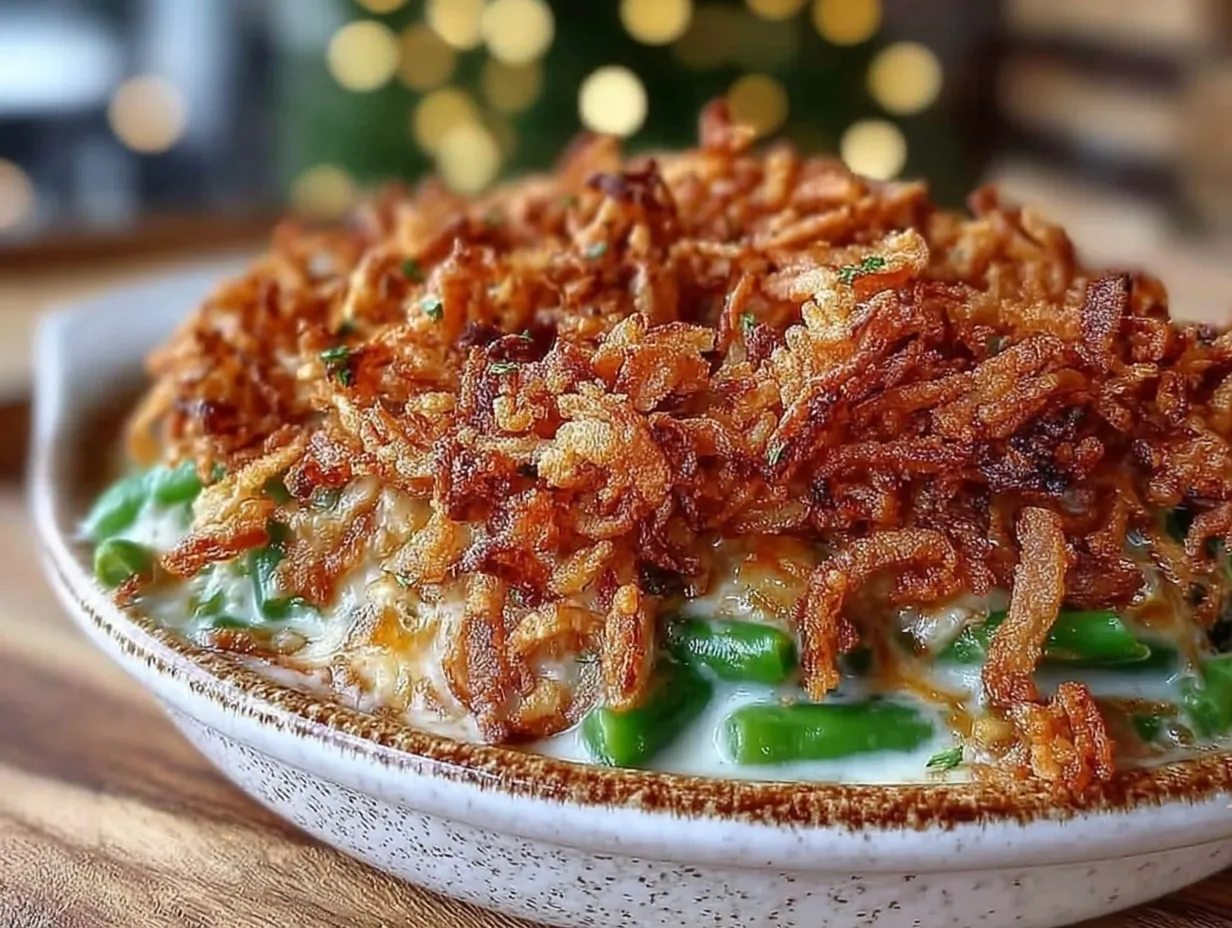 crispy classic green bean casserole preparation steps