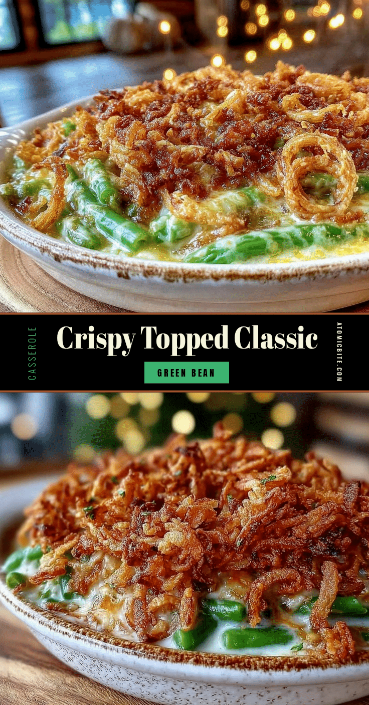 crispy classic green bean casserole recipe