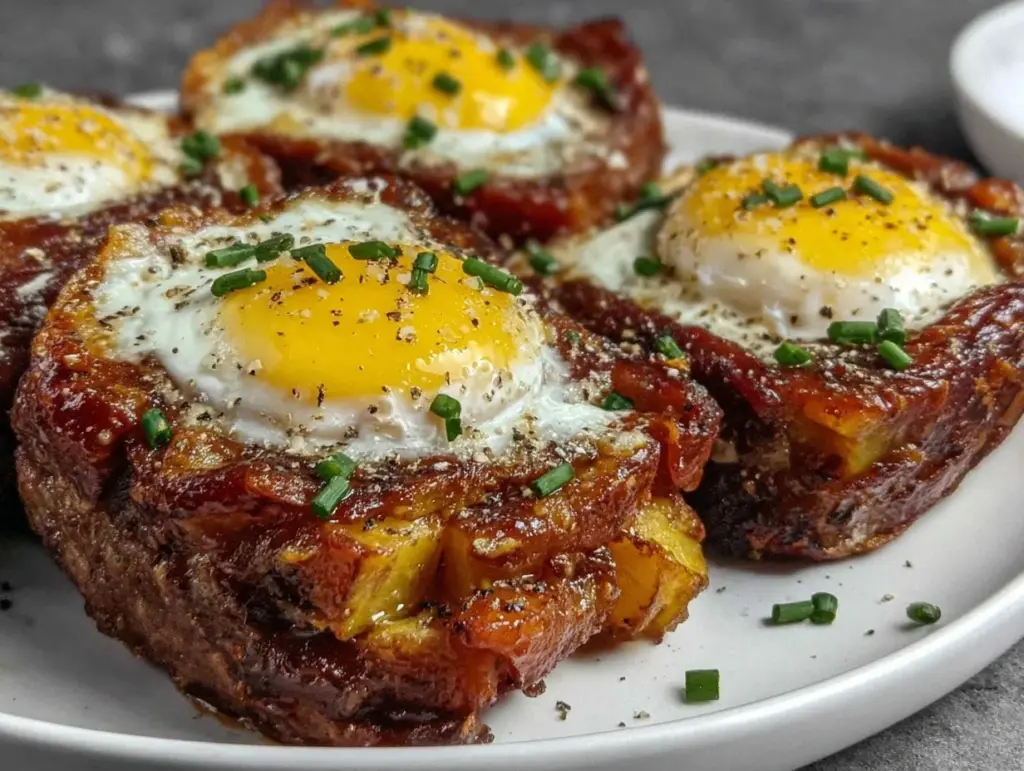 crispy corned beef hash with poached eggs - featured image