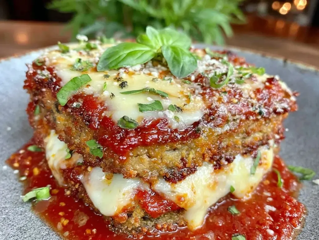 crispy eggplant parmesan - featured image