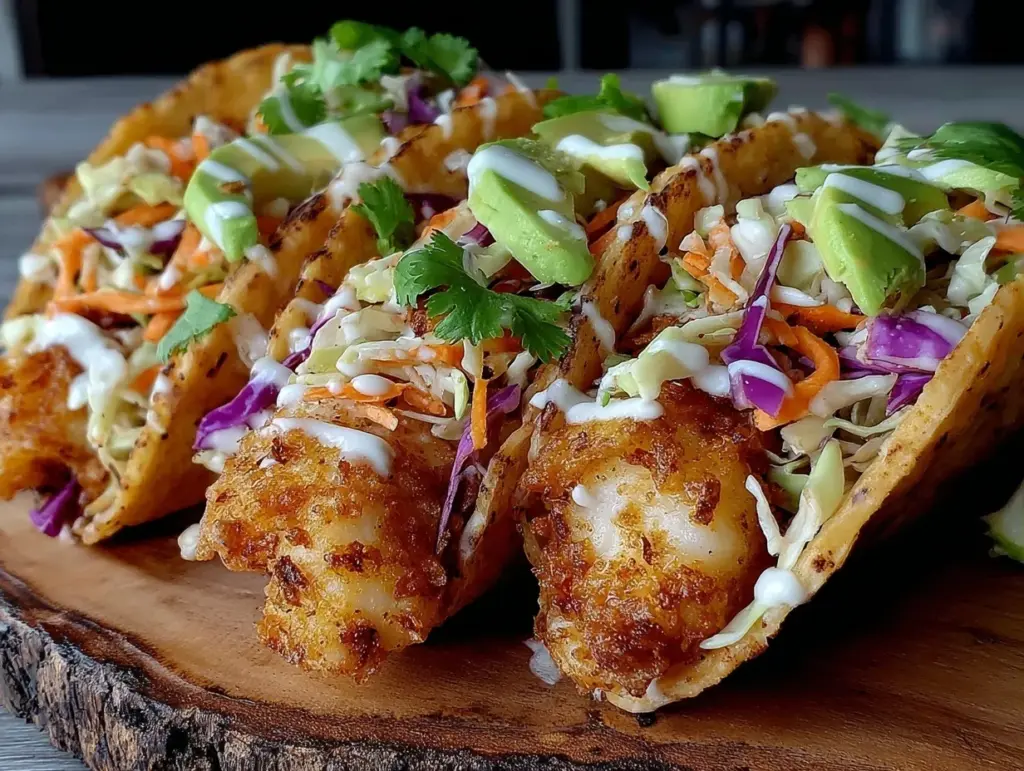 crispy fish tacos - featured image