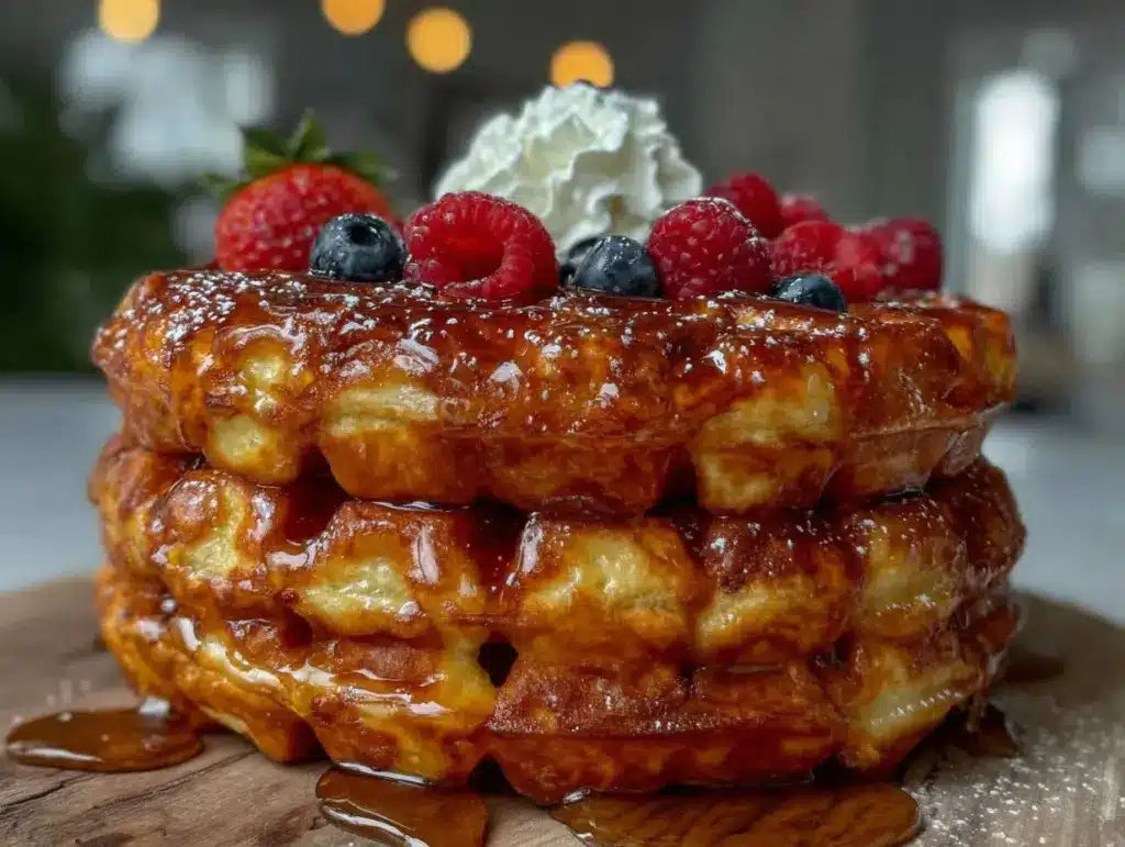 crispy fluffy Belgian waffles - featured image