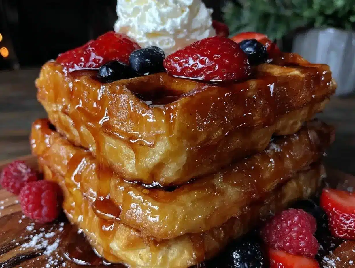 crispy fluffy Belgian waffles preparation steps