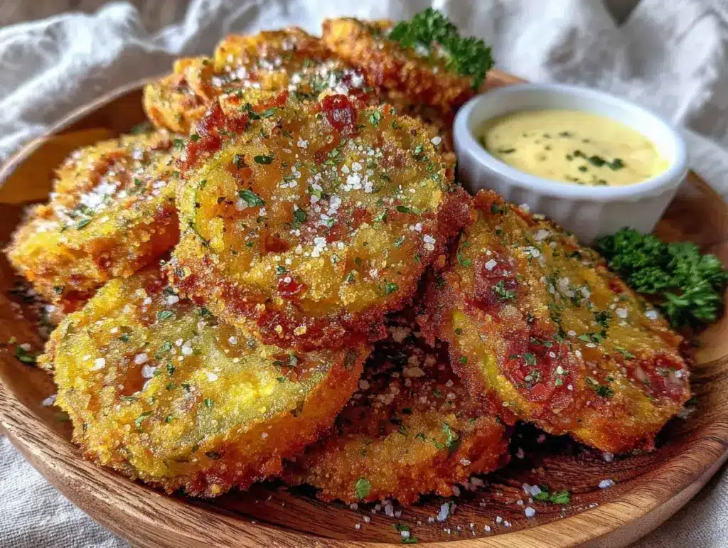 crispy fried green tomatoes - featured image
