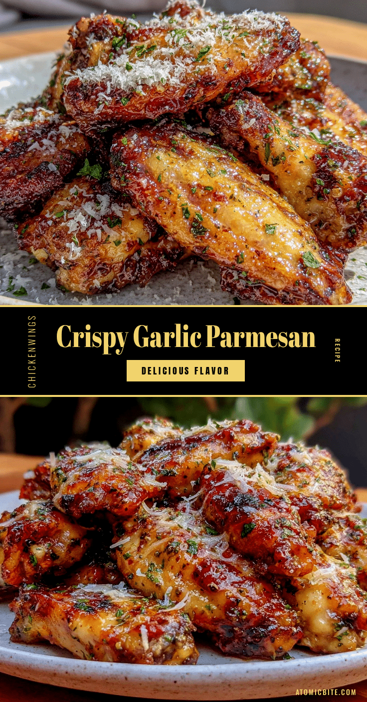 crispy garlic parmesan chicken wings recipe