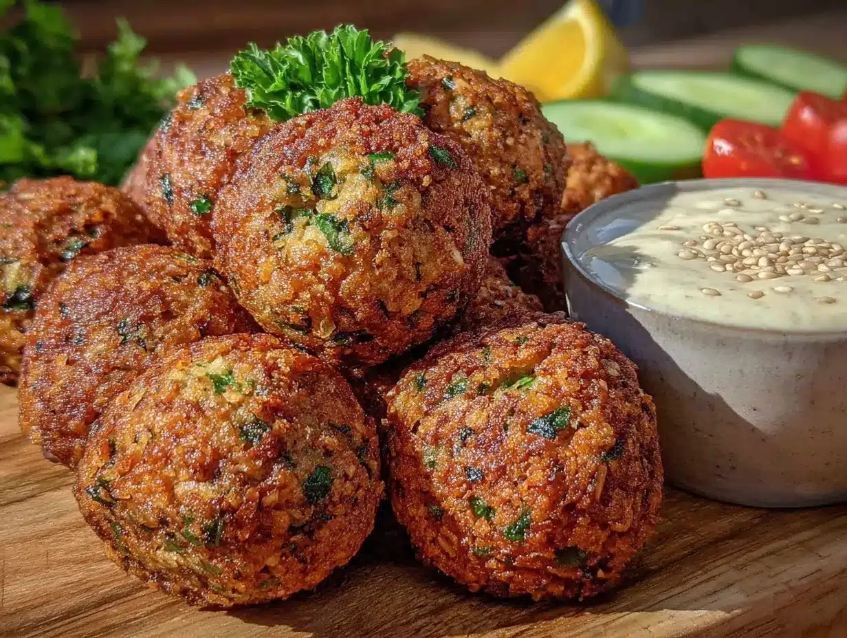crispy golden falafel bites preparation steps