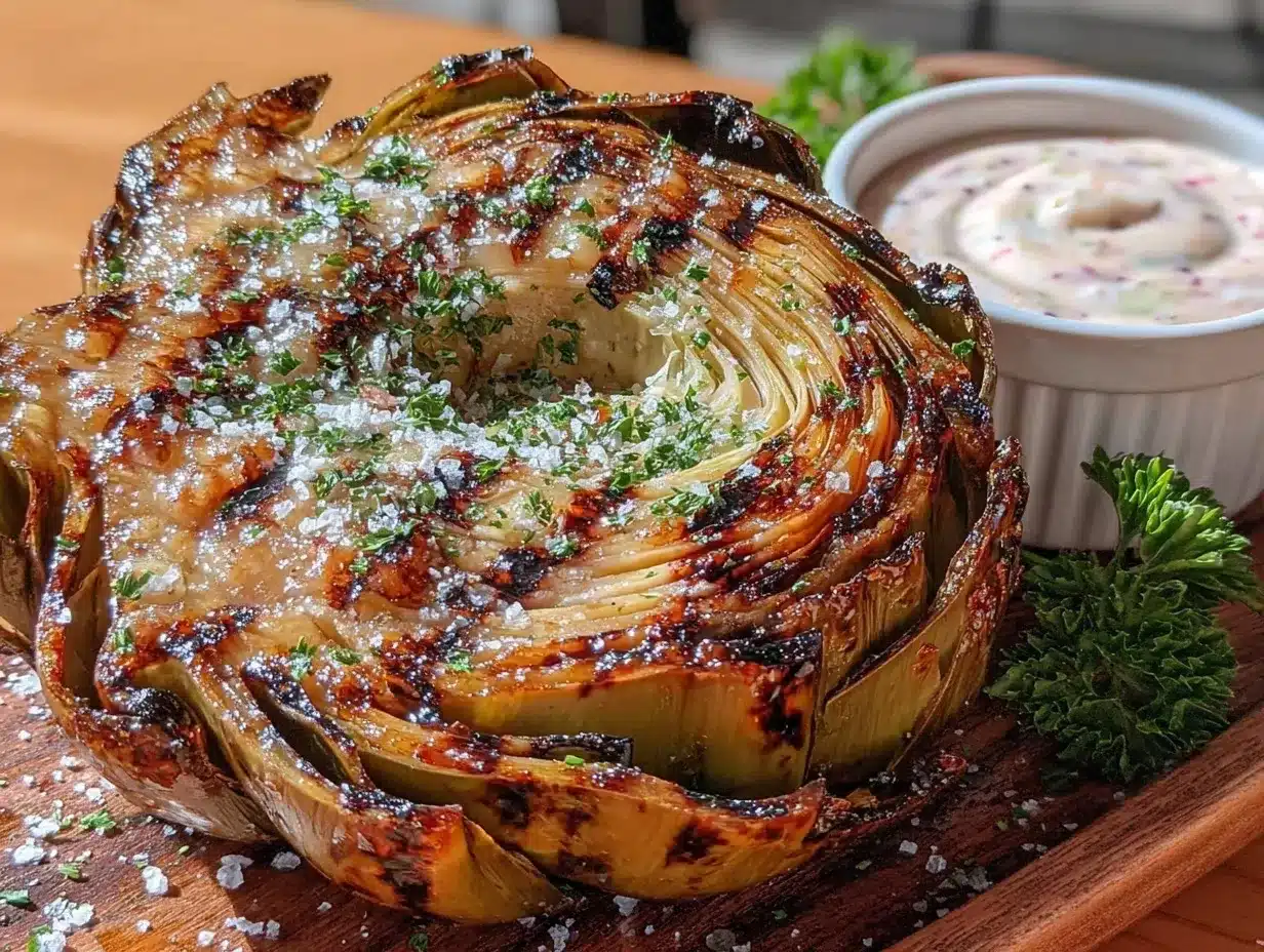 crispy grilled artichokes preparation steps