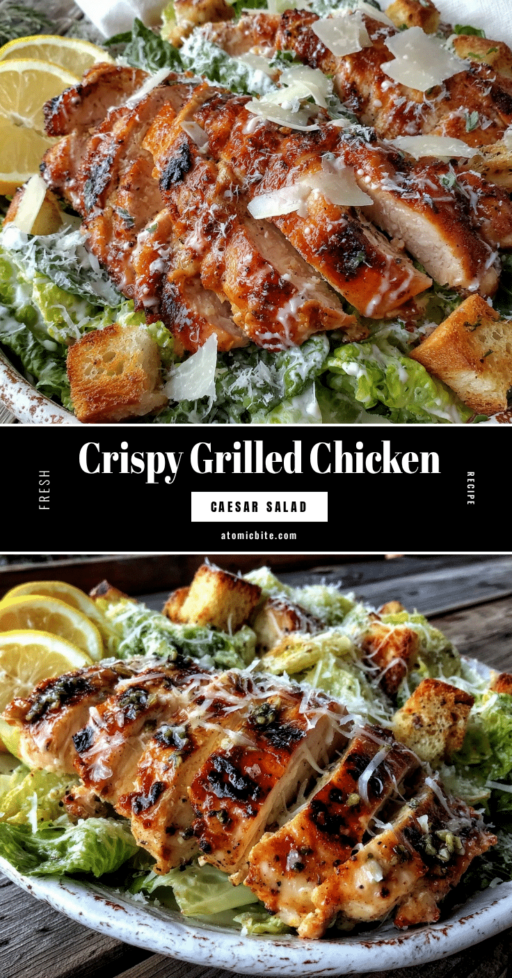 crispy grilled chicken caesar salad recipe
