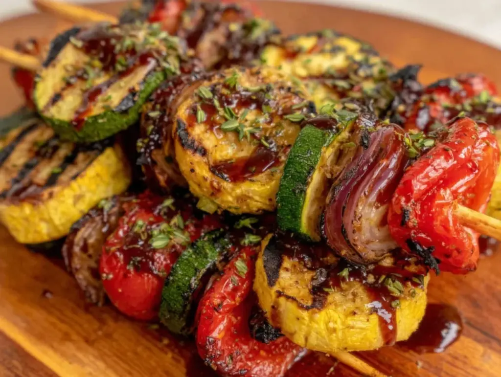 crispy grilled veggie skewers - featured image