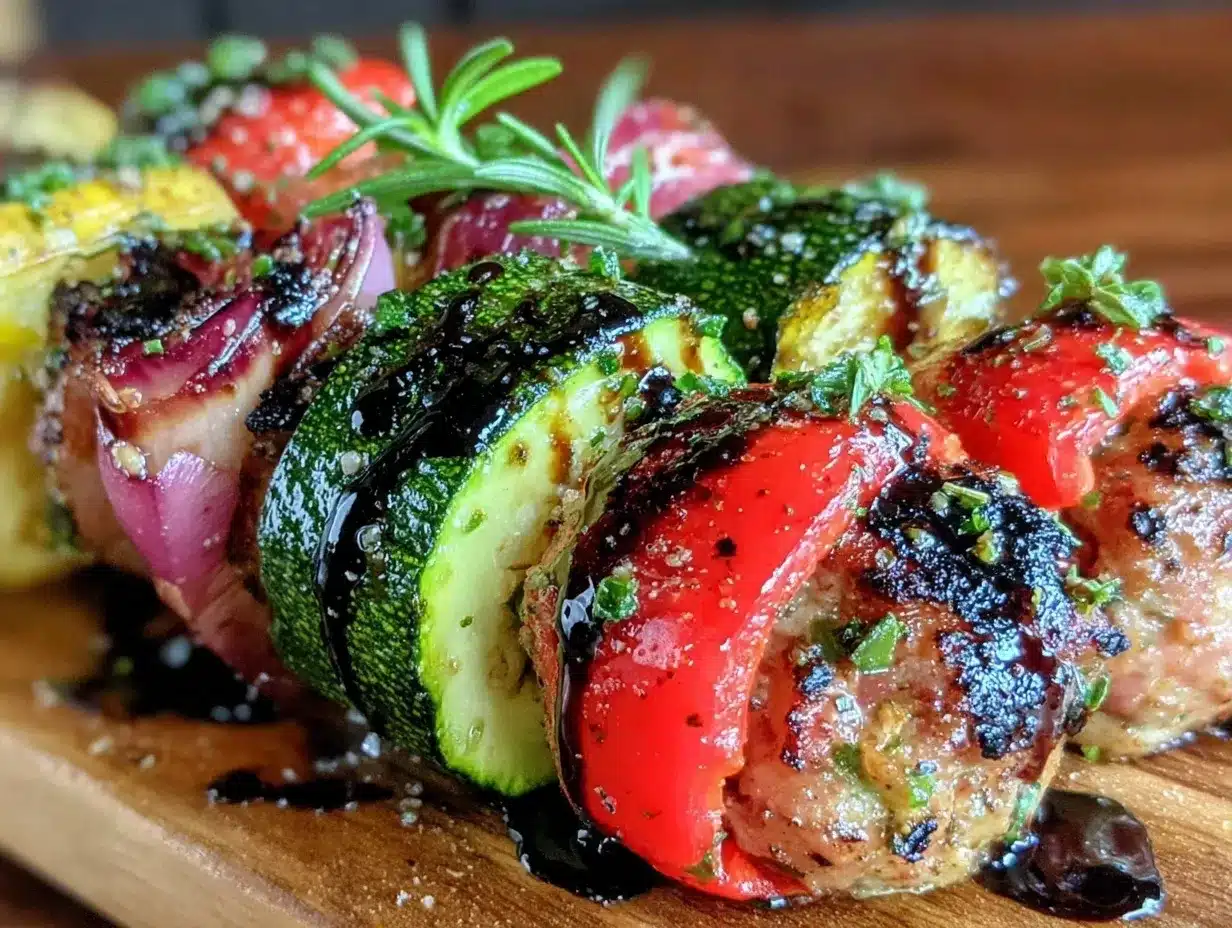 crispy grilled veggie skewers preparation steps