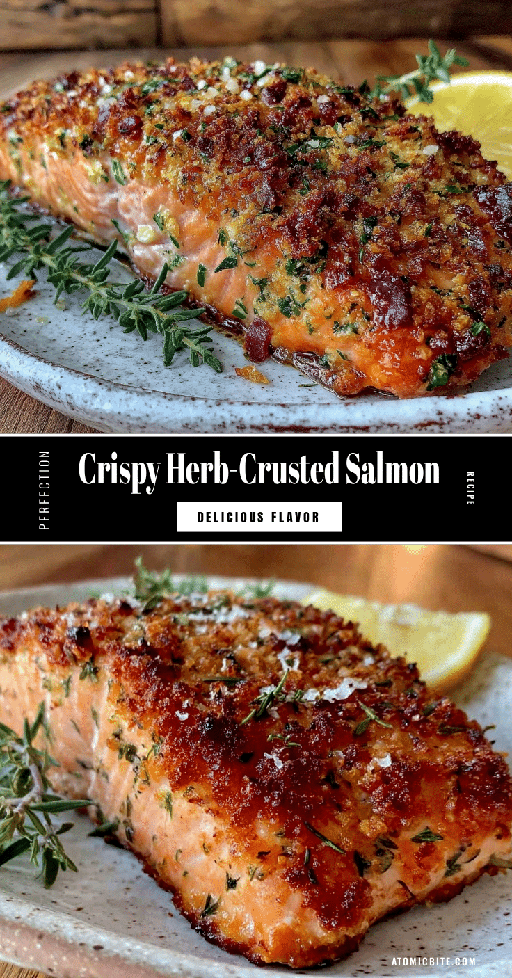 crispy herb-crusted salmon recipe recipe