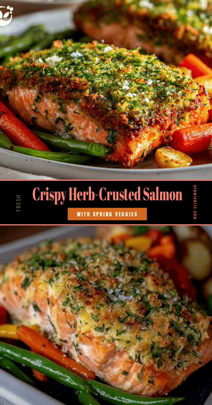 crispy herb-crusted salmon recipe