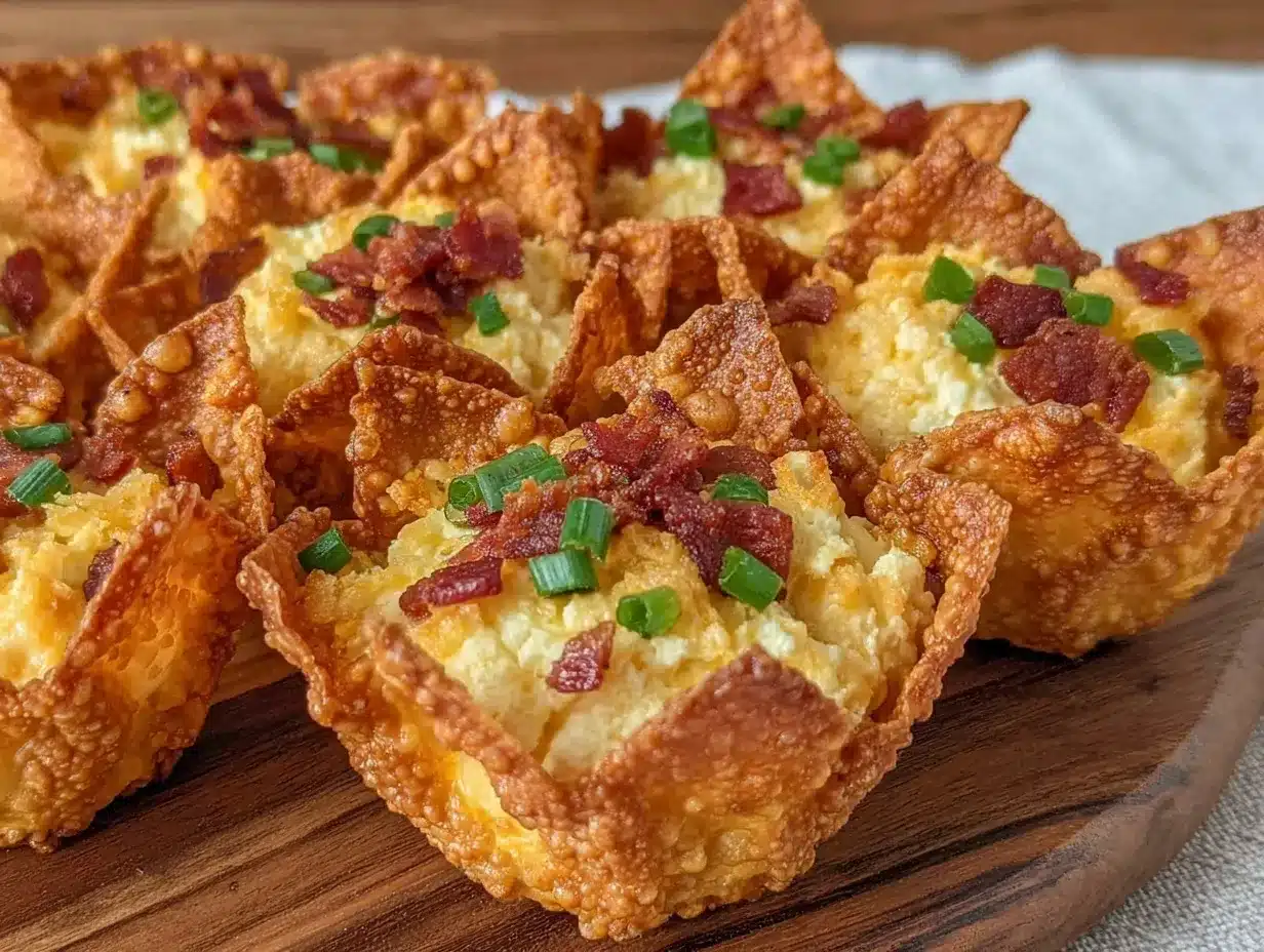 crispy jalapeño popper wonton cups preparation steps