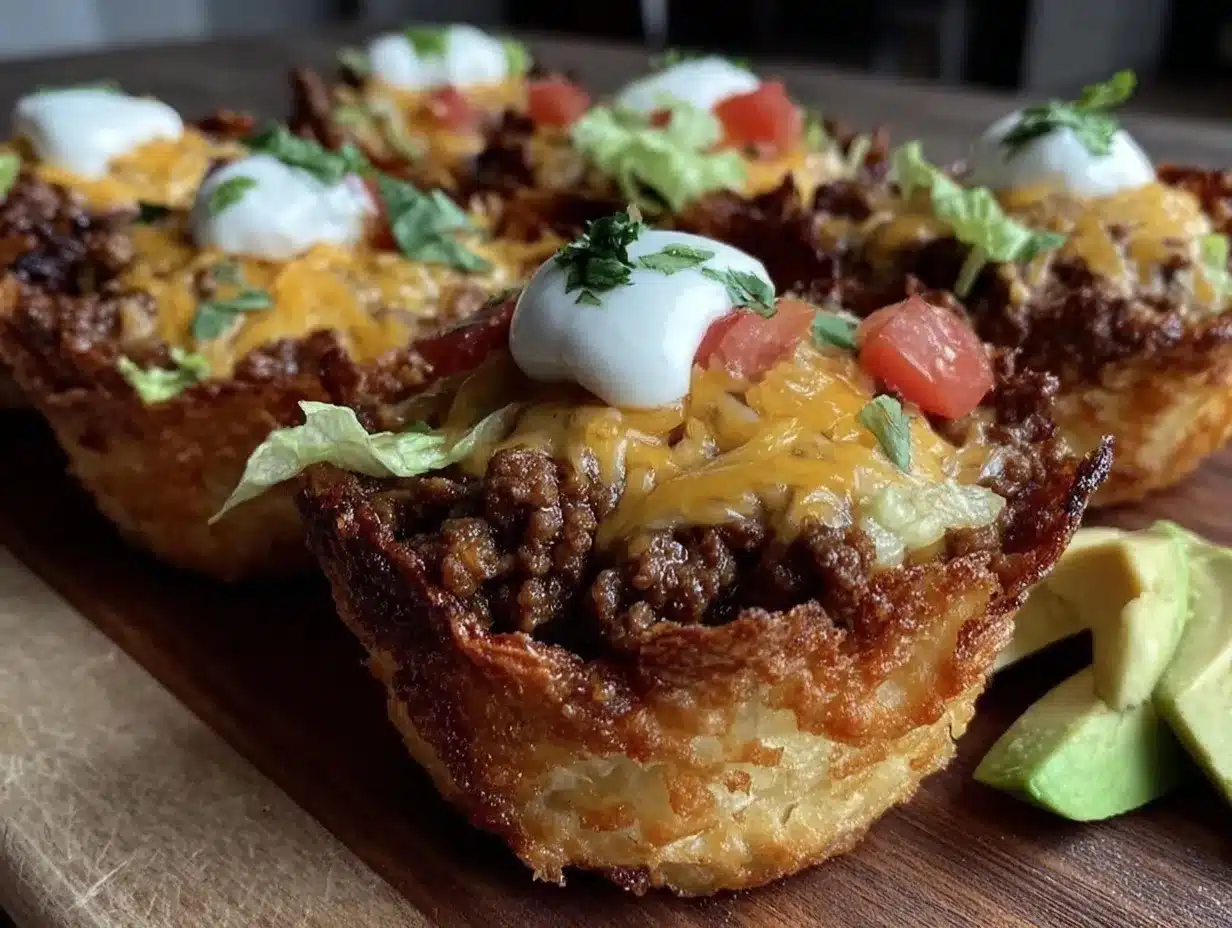 crispy mini taco cups preparation steps
