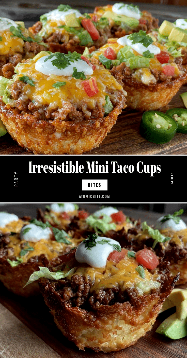 crispy mini taco cups recipe