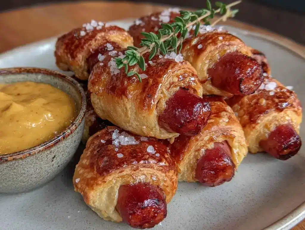 crispy pigs in a blanket - featured image