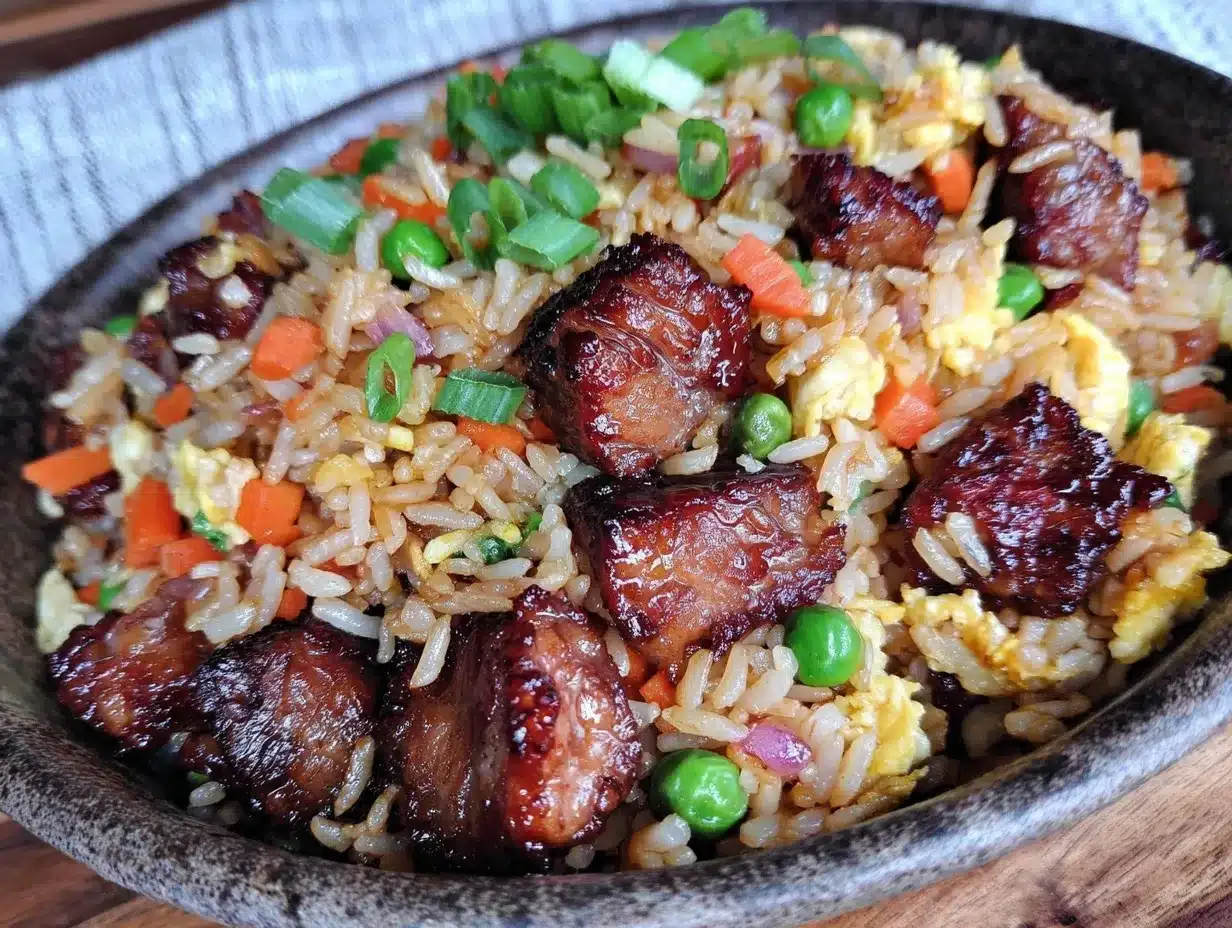 crispy pork fried rice recipe preparation steps