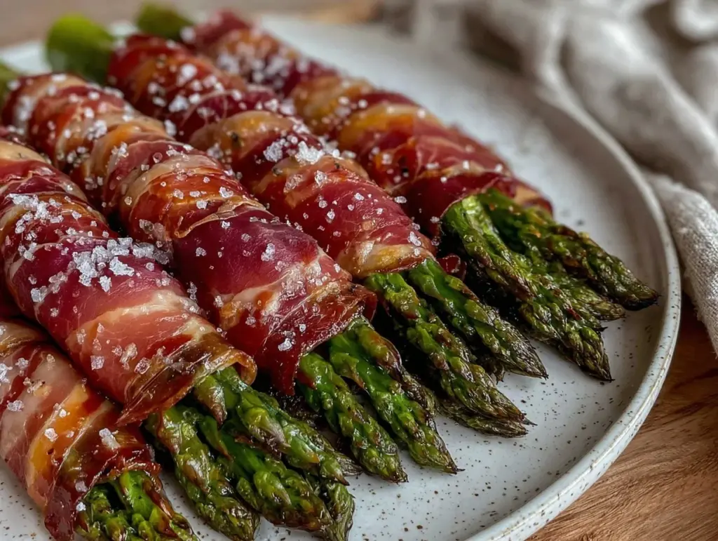 crispy prosciutto-wrapped asparagus bites - featured image