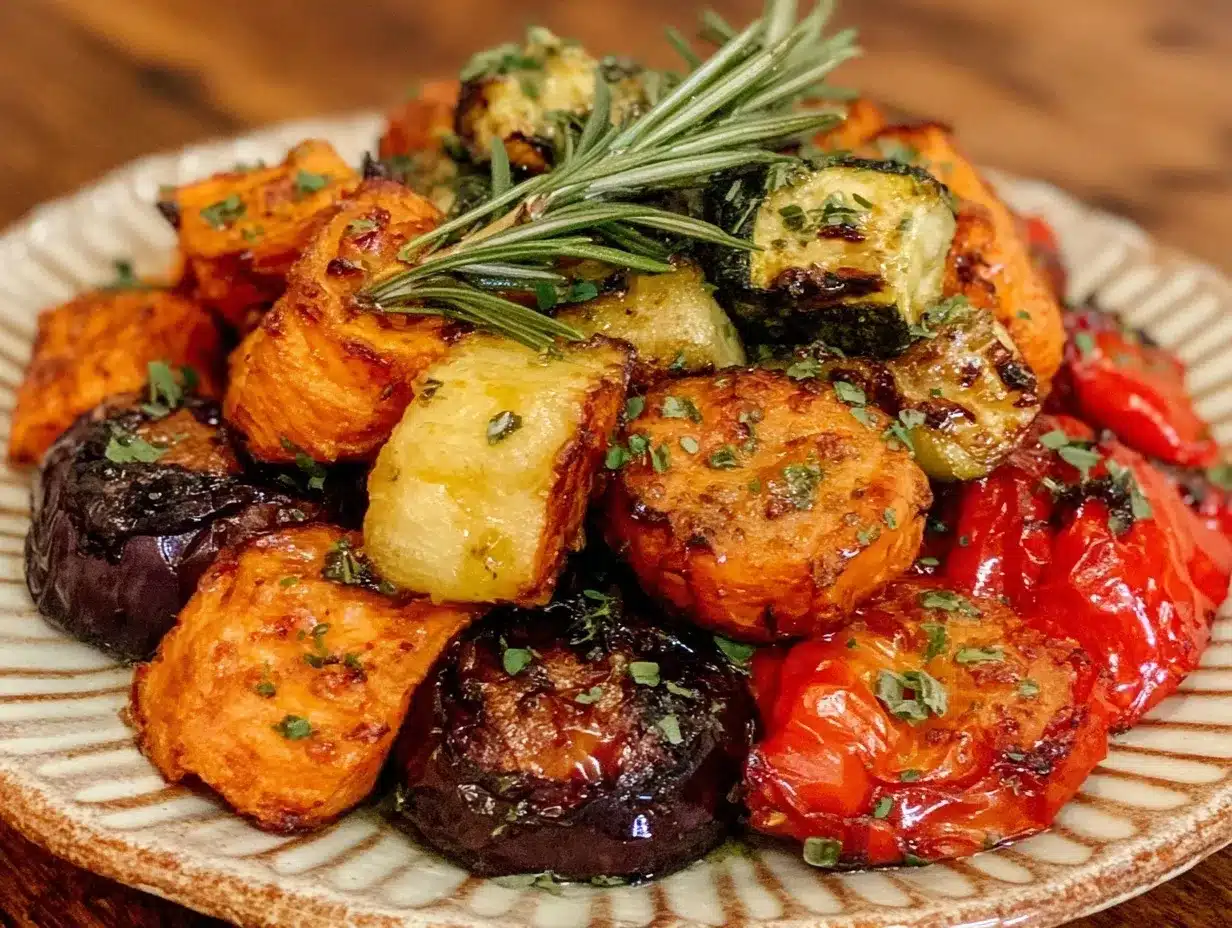 crispy roasted vegetables preparation steps