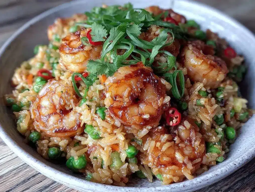 crispy shrimp fried rice - featured image