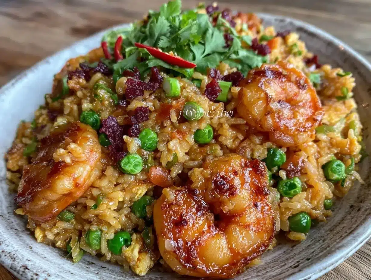 crispy shrimp fried rice preparation steps