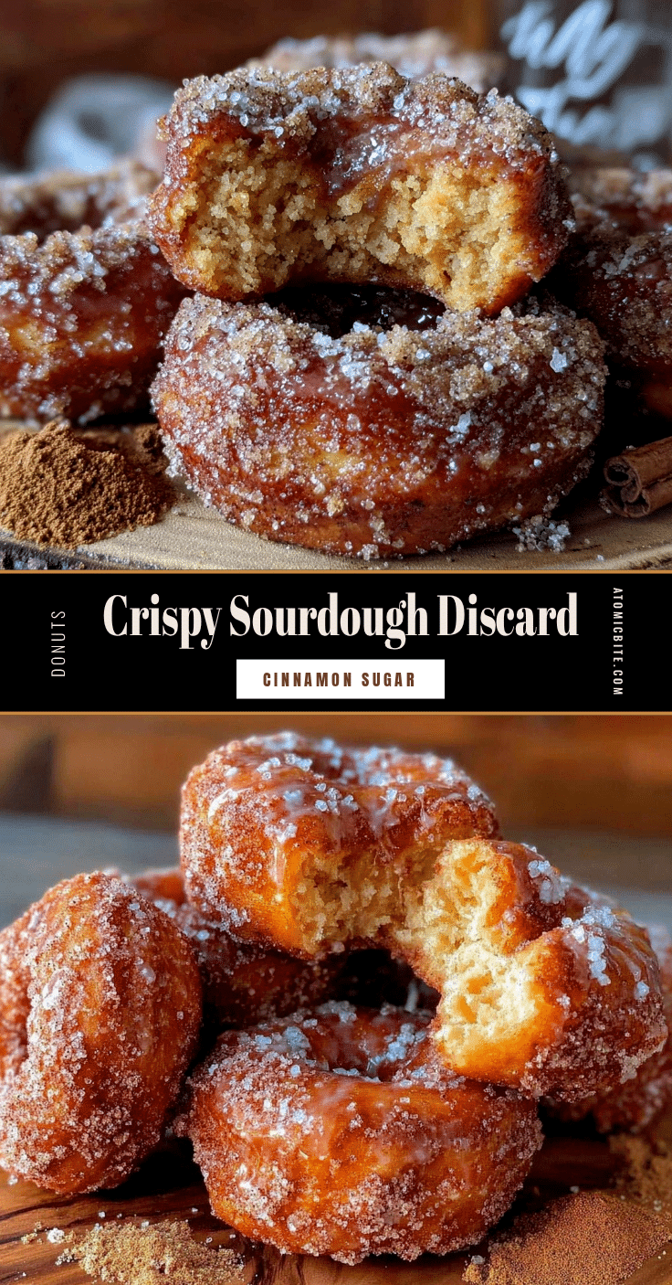 crispy sourdough discard cinnamon sugar donuts recipe