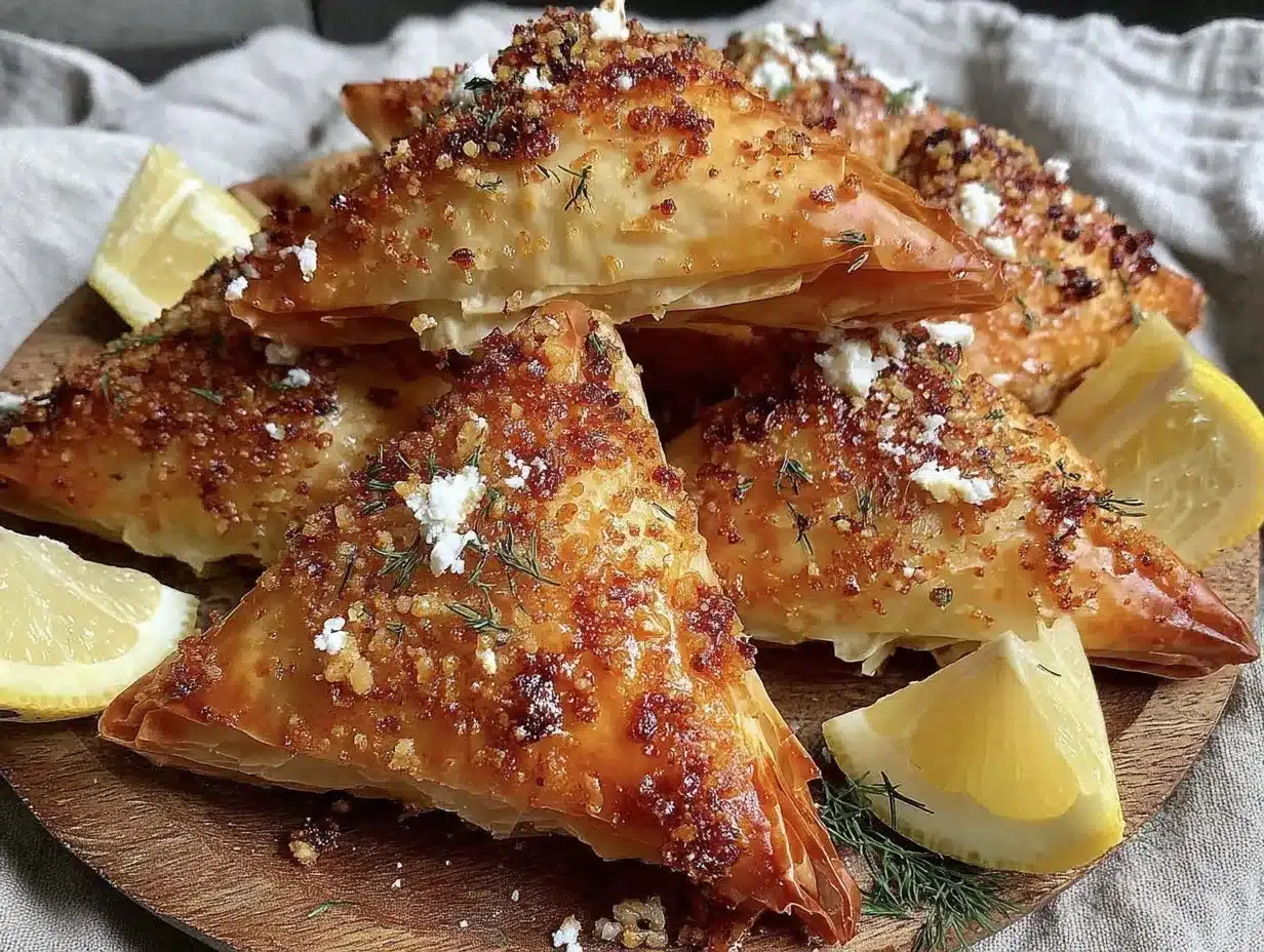 crispy spanakopita preparation steps