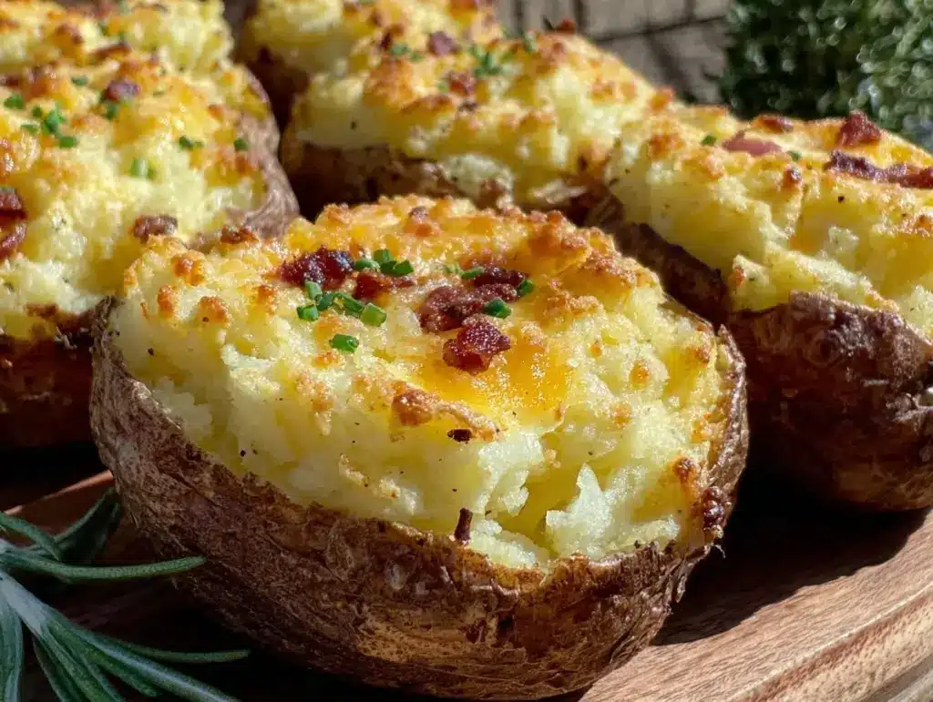 crispy twice-baked potatoes - featured image