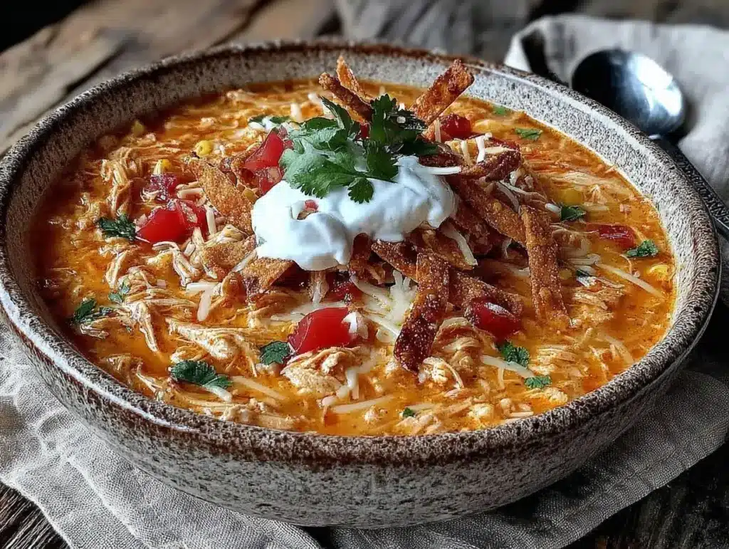 crockpot chicken tortilla soup - featured image
